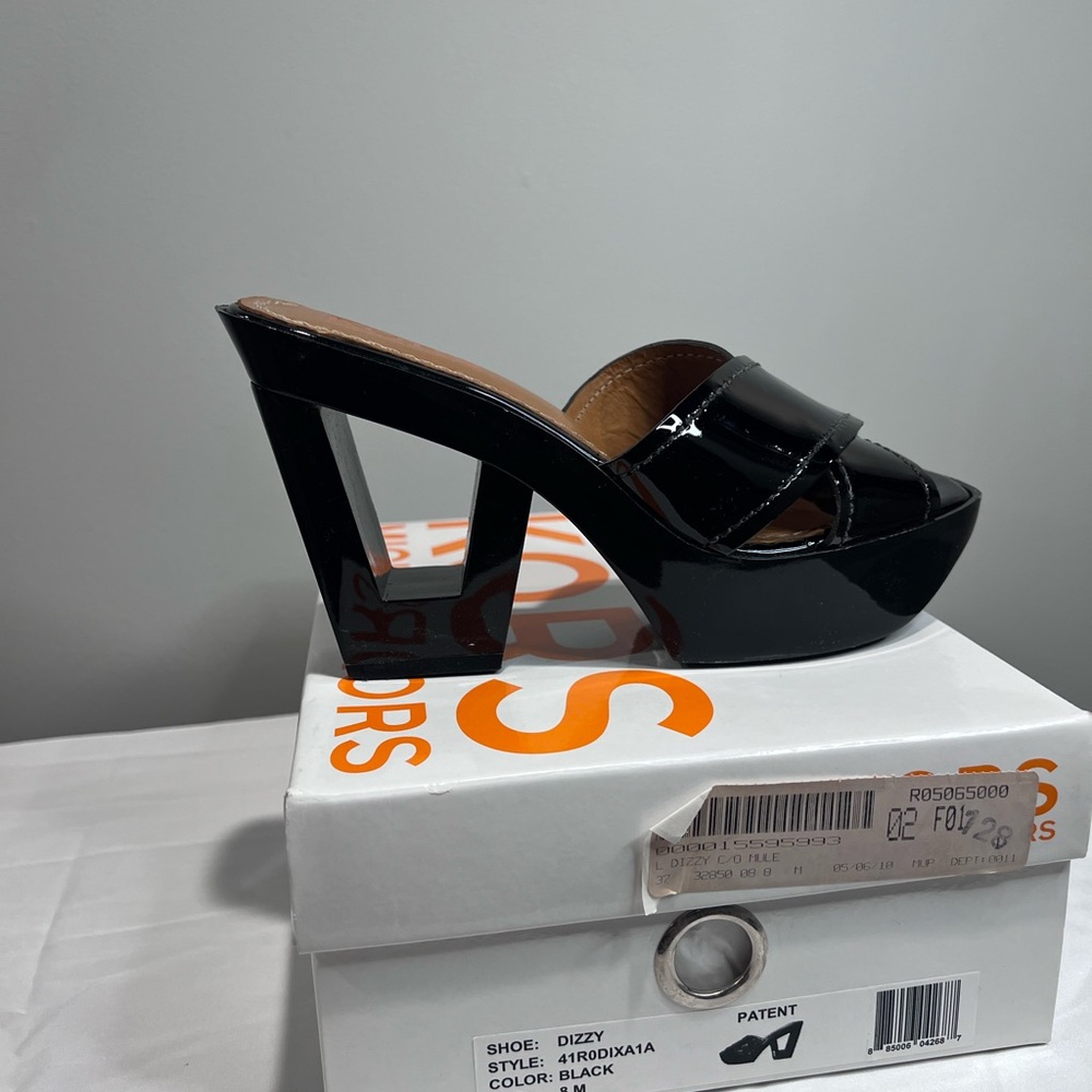 Dizzy Women's Black Patent Mules